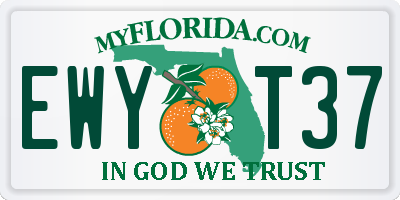 FL license plate EWYT37