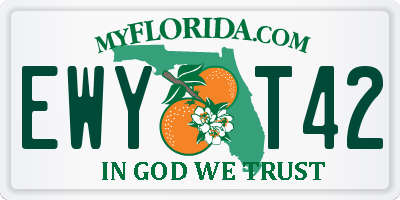 FL license plate EWYT42
