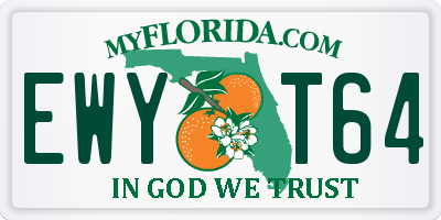 FL license plate EWYT64