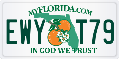 FL license plate EWYT79