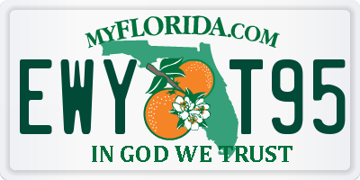 FL license plate EWYT95