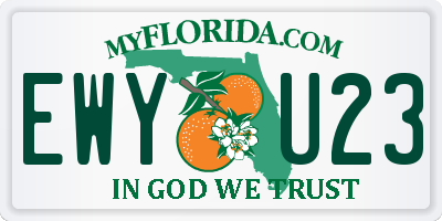 FL license plate EWYU23