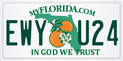 FL license plate EWYU24