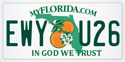 FL license plate EWYU26