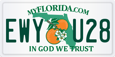 FL license plate EWYU28