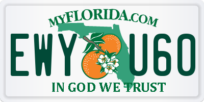 FL license plate EWYU60