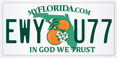 FL license plate EWYU77