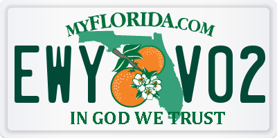 FL license plate EWYV02