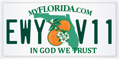 FL license plate EWYV11
