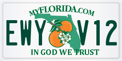 FL license plate EWYV12