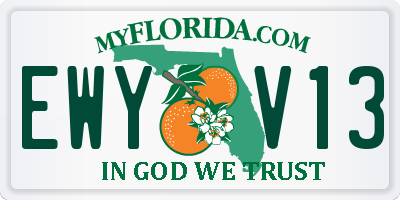 FL license plate EWYV13
