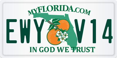 FL license plate EWYV14