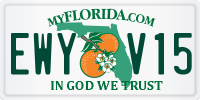 FL license plate EWYV15