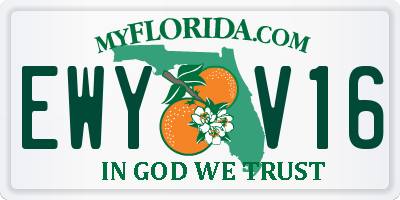 FL license plate EWYV16