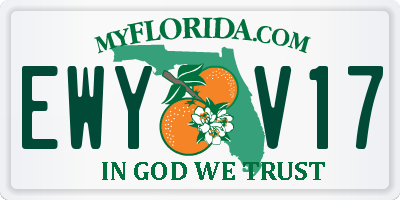FL license plate EWYV17