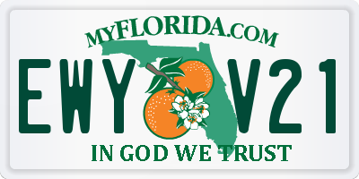 FL license plate EWYV21