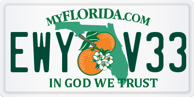 FL license plate EWYV33