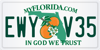 FL license plate EWYV35