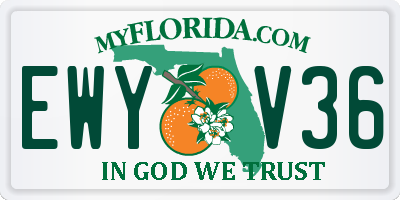 FL license plate EWYV36