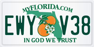 FL license plate EWYV38