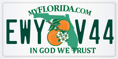 FL license plate EWYV44