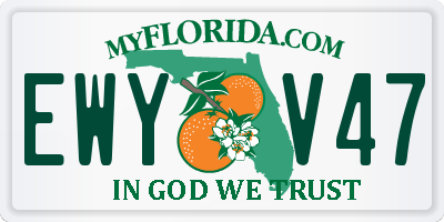 FL license plate EWYV47