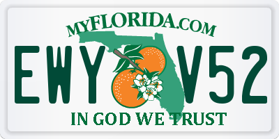 FL license plate EWYV52