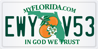 FL license plate EWYV53