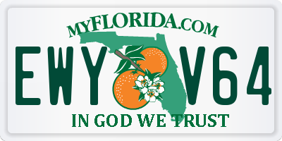FL license plate EWYV64