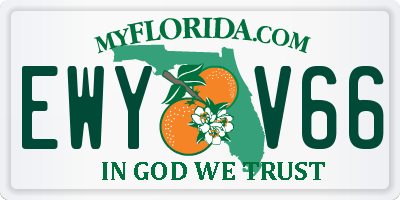 FL license plate EWYV66