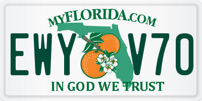 FL license plate EWYV70