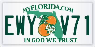 FL license plate EWYV71