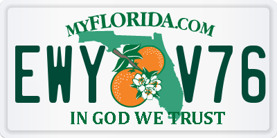 FL license plate EWYV76