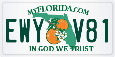 FL license plate EWYV81