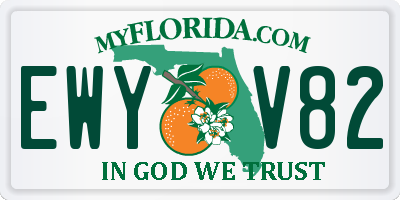 FL license plate EWYV82