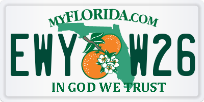 FL license plate EWYW26