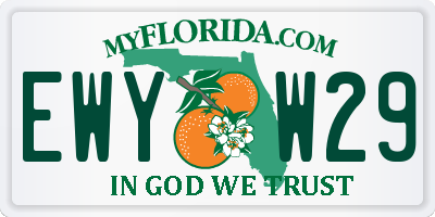 FL license plate EWYW29