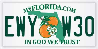FL license plate EWYW30