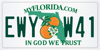 FL license plate EWYW41