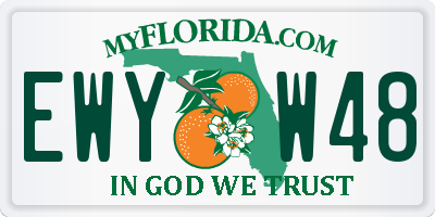 FL license plate EWYW48