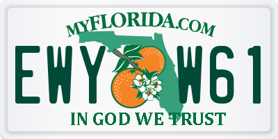 FL license plate EWYW61