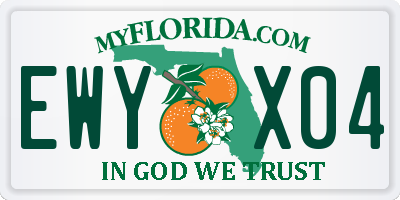 FL license plate EWYX04