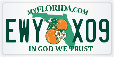 FL license plate EWYX09