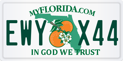 FL license plate EWYX44