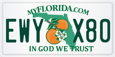 FL license plate EWYX80