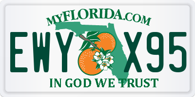 FL license plate EWYX95