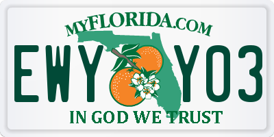 FL license plate EWYY03