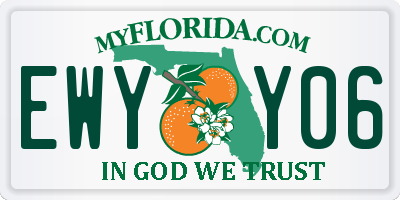 FL license plate EWYY06