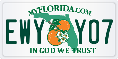 FL license plate EWYY07