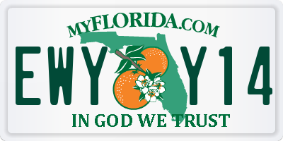 FL license plate EWYY14